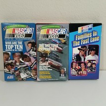 3 Nascar Video VHS Volume 1 2 Daytona Top Ten Families in the Fastlane  - £12.16 GBP