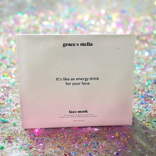 Grace & Stella Anti-wrinkle & Energizing Face Masks 6 ct Brand New In Box Item image 5