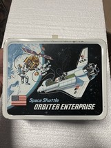 Vintage 1977 Space Shuttle Orbiter Enterprise Metal Thermos Lunch box No... - $54.69