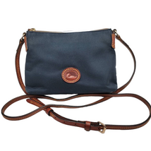 Dooney &amp; Bourke Crossbody Pouchette Dark Green Nylon Shoulder Bag Purse 6&quot; x 8&quot; - £46.08 GBP