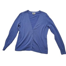 Old Navy Womens Blueberry Smoothie V-Neck Blue Cardigan Medium - $14.95