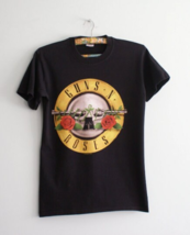 2004 Official Vintage Guns&#39;n&#39;Roses shirt, Yellow Print Guns n roses t-shirt, - £90.86 GBP