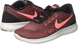 Nike Women&#39;s Free RN Black/Lava Glow 831509-008 Size 6.5 - $70.00