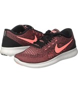 Nike Women&#39;s Free RN Black/Lava Glow 831509-008 Size 6.5 - $98.19 CAD