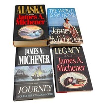 James A Michener Lot 4 Book HC DJ Alaska Legacy Journey Autobiography - $42.12