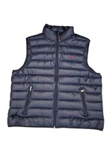 Polo Ralph Lauren Navy Bubble Red Pony Puffer Vest Mens Big &amp; Tall 1XB - £59.36 GBP