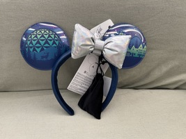 Walt Disney World Epcot Norway Light Up Minnie Mouse Ears Headband Removable Bow