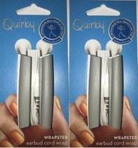 2 Units Quirky Wrapster Earbud Cord Wrap, Wrap The Tangle - £5.01 GBP