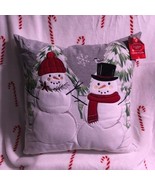 St. Nicholas Square Classic Snowman Throw Pillow 18&quot; x 18&quot; for Couch Or ... - £31.86 GBP