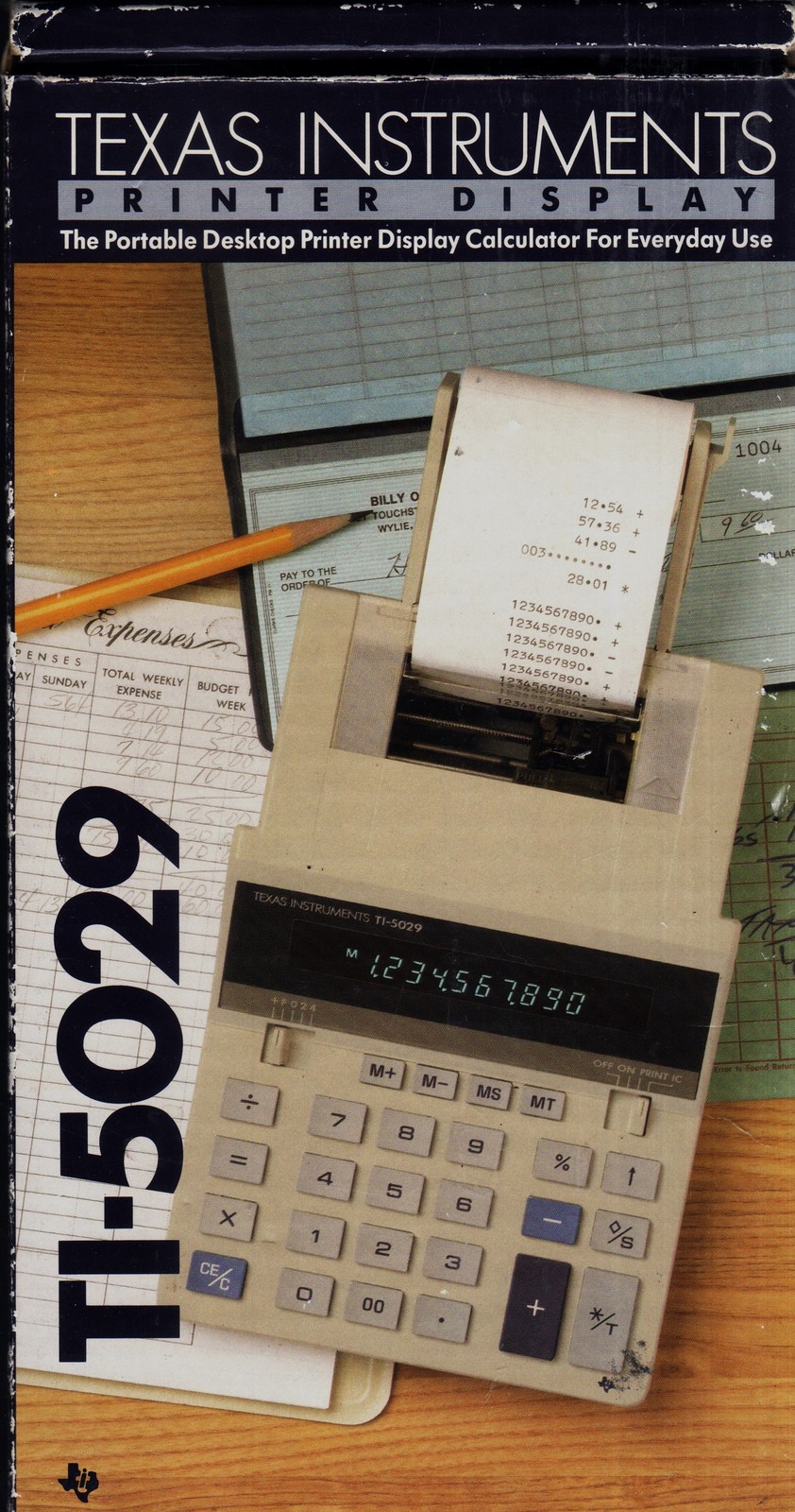 Texas Instruments Printer Calculator TI-5029 10 Digit Portable w/ Power - $27.00