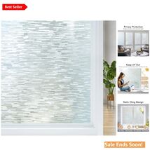 Sun Blocking Frosted Privacy Film - Easy Install 17.5" x 78.7" for Any Room - $14.80