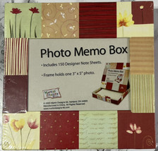 Martin Designs Photo Memo Box, Frame with 150 Designer Note Sheets 3&quot; x 5&quot; Photo - £9.58 GBP