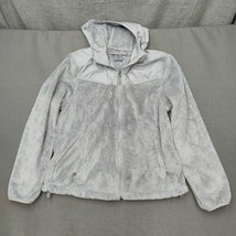 Free Country Women&#39;s Fleece Jacket Large Silver 100% Polyester - £21.06 GBP