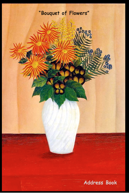 Bouquet of Flowers Address Book: 6&quot; x 9&quot; Address Book Contacts, Phone #,... - $7.79