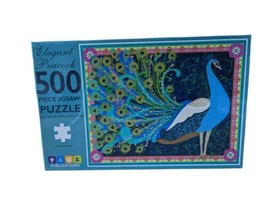 NEW Page Publications -Elegant Peacock 500 Piece Puzzle - Jigsaw Puzzles... - $11.40