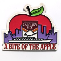 souvenir advertising magnet Carolina Rice A Bite of the Apple NYC boat s... - £7.09 GBP