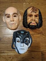 Star Trek The Next Generation Vintage Mask Set - Jean-Luc Picard + Worf ... - $35.99