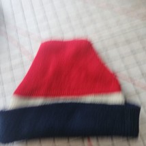 Vintage Hermans 100% Wool Beanie Winter Ski Hat Unisex Red White Blue Sk... - $27.61