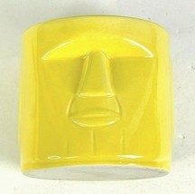 Whalers Dark Rum Moai Tiki Mug Yellow Stylized Promo Mug Cup Short 3.25&quot; - $14.45