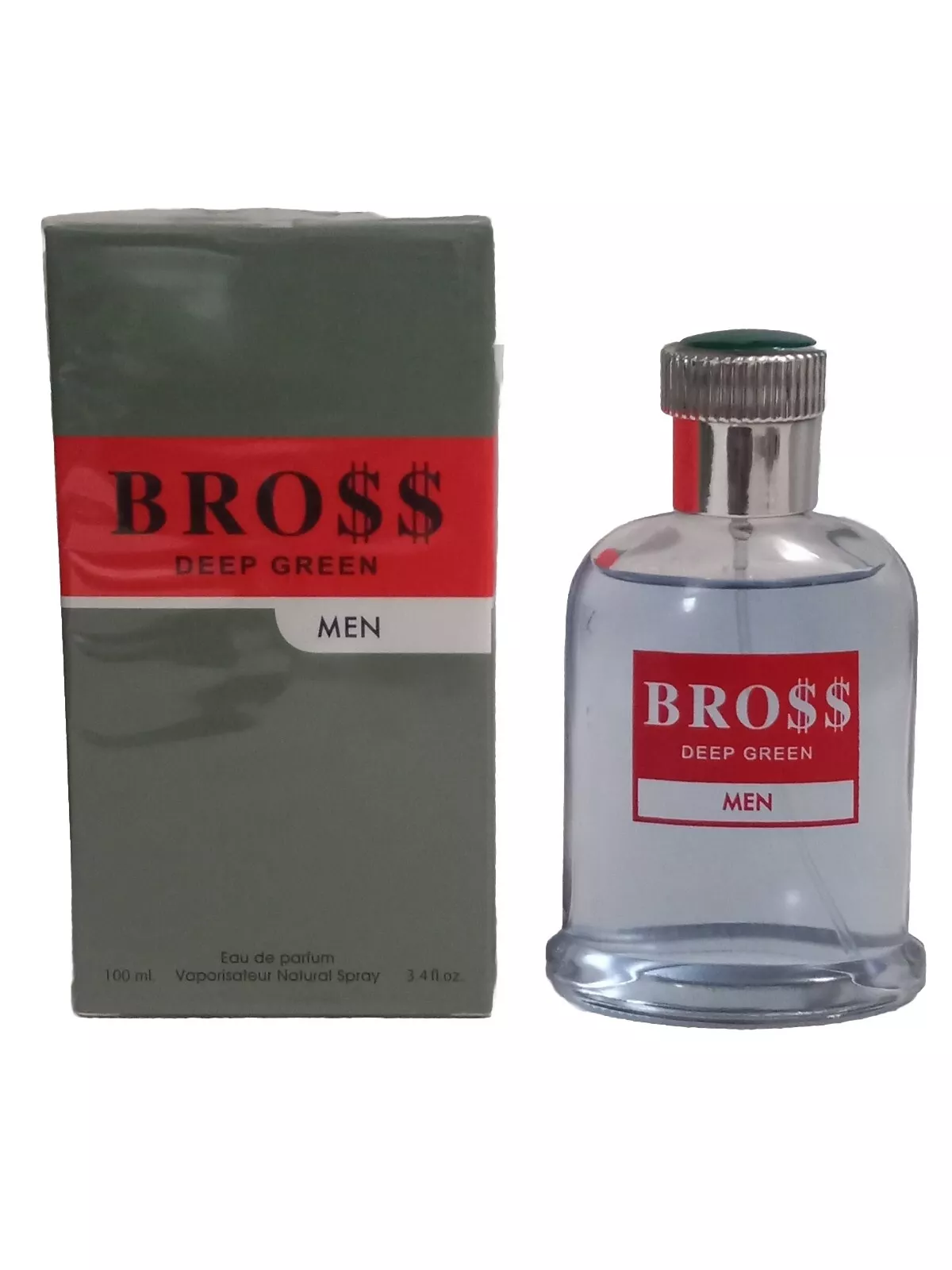  Bross Deep Green Eau De Parfum 3.4 Oz Vaporisateur Natrual Spray 100ml  - $12.97