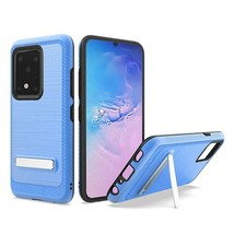 For Samsung S20 Ultra 6.9&quot; Slim Brushed Hybrid Case w/ Magnetic Kickstand BLUE - £4.60 GBP