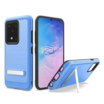 For Samsung S20 Ultra 6.9&quot; Slim Brushed Hybrid Case w/ Magnetic Kickstand BLUE - £4.49 GBP