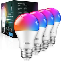 10W (100W Equivalent) Color Changing Light Bulbs With Music Sync, Work With - £35.37 GBP