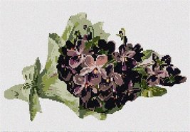 Bundle Purple Flowers Needlepoint Canvas - $40.00+