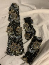 3 Piece Set Vintage Beaded Sequin Trim - £9.11 GBP