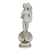 Goddess Aphrodite Birth of Venus Rising Nude Female Statue Sculpture Gold Accent - $92.86