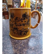 James Kent Old Foley Staffordshire Shaving Beer Mug England Fishing Scene - $33.90 CAD