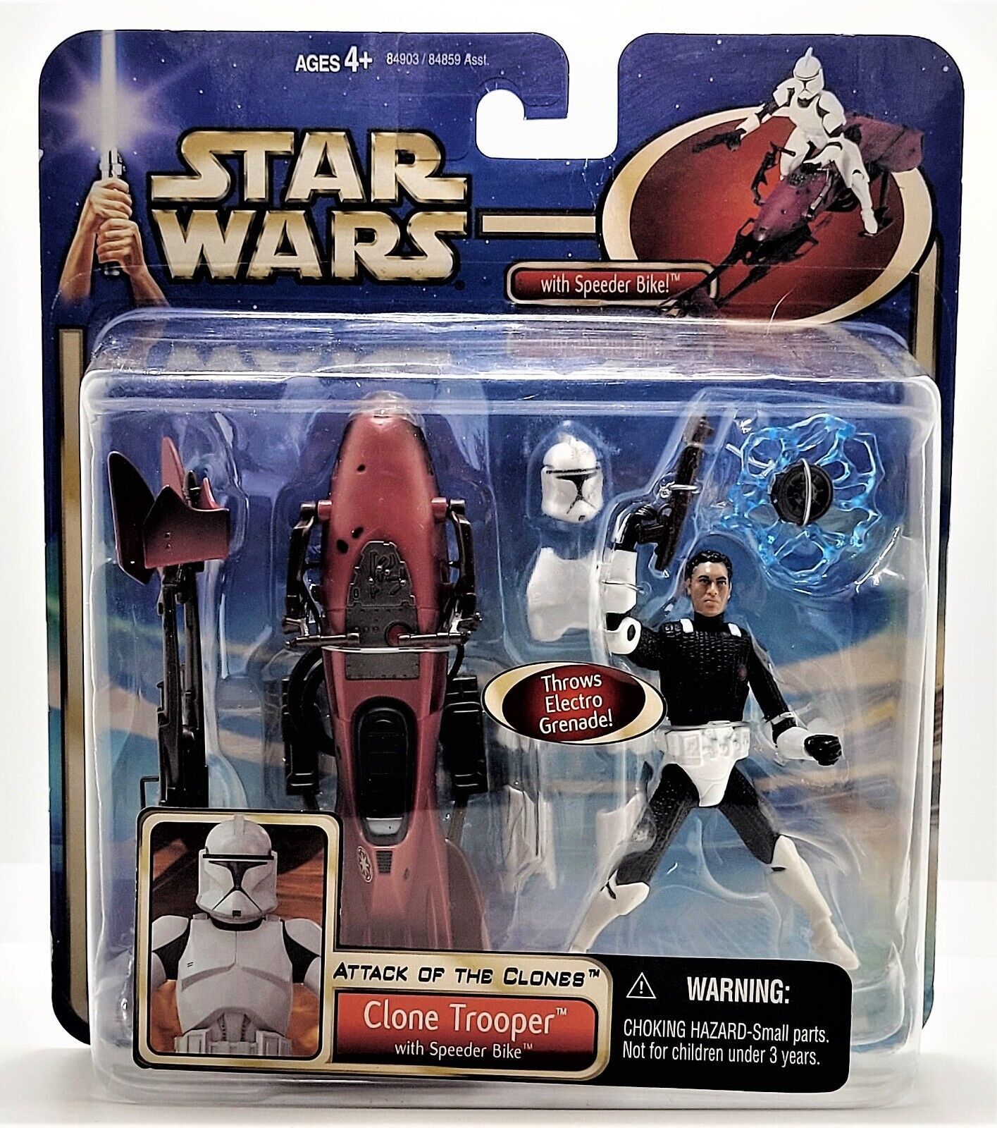 Primary image for Star Wars Attack Of The Clones Clone Trooper W/Speeder Bike Action Figure - SW4