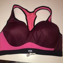 Victoria Secret Sport 36C Padded Underwire Sports Bra Purple And Pink - £12.45 GBP