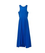 Naven Vegas Blue Siren Gown Sleeveless Maxi Dress size L Chiffon NEW Tags - $92.62 CAD
