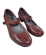 ABEO 1 Inch Heel Shoes Maroon Dark Red Womens 8 - £17.36 GBP