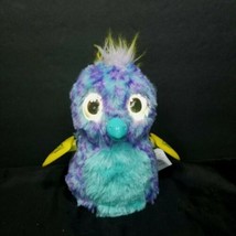 Purple Blue Puffatoo Tiggerette Hatchimals Plush Toy 5” Yellow Wings Works - £19.45 GBP