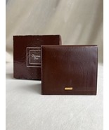 New In Box Christian Dior Vintage Bifold Wallet Burgundy Leather - $175.00