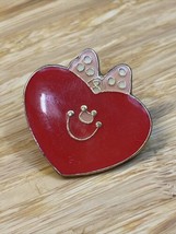 Vintage Klein International Heart with Bow Lapel Pin Pinback KG JD - £9.34 GBP