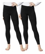 32 DEGREES Ladies&#39; Base Layer Heat Pant 2-Pack Black leggins XL, Black/B... - £23.59 GBP