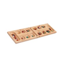 Foldable en Mancala d Game Colorful Stones for Kids Adults Durable - £91.75 GBP