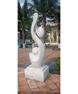 Love Abstract Stone Sculpture Garden Ornament Modern Art Statue Outdoor ... - £2,887.73 GBP