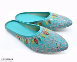 flip flop punjabi jutti khussa shoes indian shoes bridal shoes Mojari ju... - $403.81 MXN
