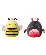 Squishmallows Sunny Bumble Bee Ladee Ladybug Best Friends Bugs Plush Set... - £27.20 GBP