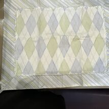 PEACOCK ALLEY HARLEQUIN 1pc BOUDOIR SHAM 100% COTTON  BLUE/WHITE NWT - $44.54