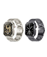 Anyco Smartwatch Metal Link Band Bluetooth Call Waterproof Fitness Tracker - $109.54 CAD