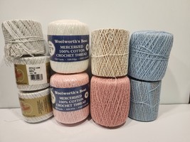 Crochet Thread Lot of 9 - See Description  Mercerized Cotton - $29.69