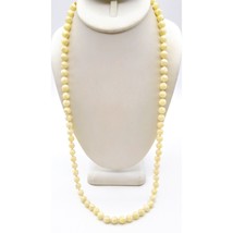 Creamy Mother of Pearl Beaded Necklace, Elegant Strand Bridal Jewelry - £92.02 GBP