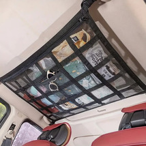 Space-Saving Car Roof Cargo Net Lightweight, Durable Double-Layer Mesh Organizer - £21.17 GBP