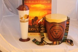 Animal Kingdom Drum Popcorn Bucket Sipper Activity Book Lion King Disney... - £52.35 GBP