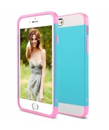 Blue Pink Hard Case for Apple iPhone 6 &amp; 6s - Shockproof Armor Hybrid Co... - £2.34 GBP